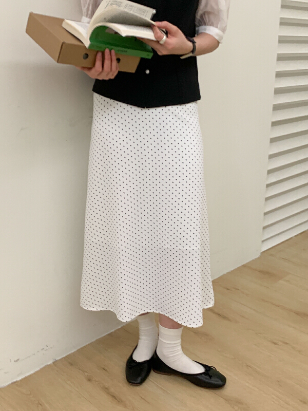【 TN 】 wave point temperament slim skirt 5007-2# cqw