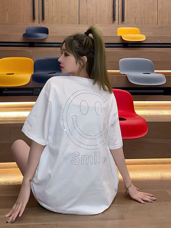New in early summer! [ziyijia] versatile fashion casual hot drill short sleeve T-shirt ys6-1001# WTT