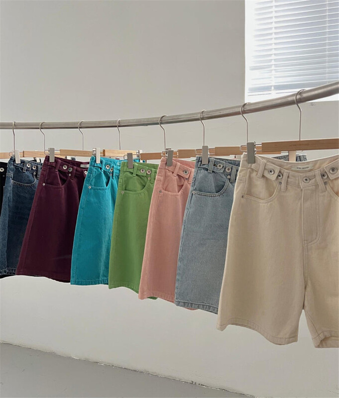 New year in early spring! [acme group] temperament versatile fashion casual 5-point denim shorts 0706# CLS