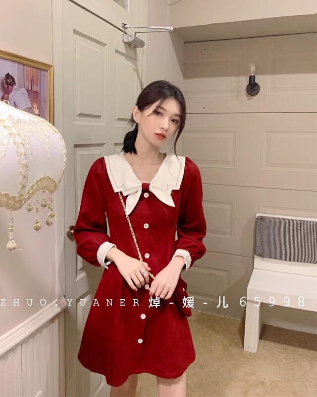 New year in early spring! [Zhuo yuaner] fashionable sweet age reducing dress (without bag) ys1-65998# CSX