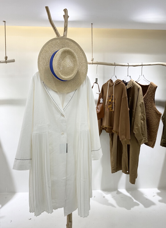goods in stock! New year in early spring! [object reaction] fashion pleated street single breasted medium length suit j209-ww213753# FF