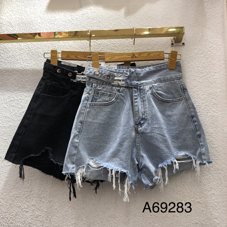 New in early summer! [queen] Korean fashion design rough denim shorts a69283# ozq