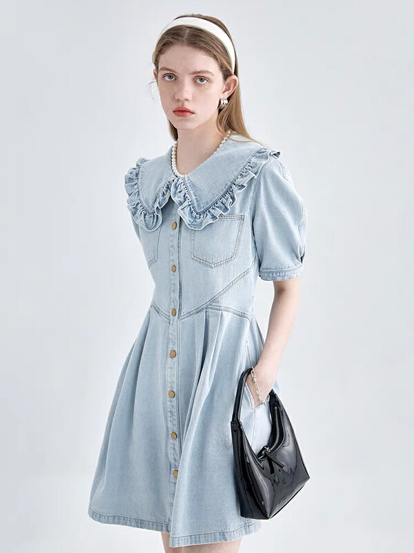 [Kiki studio] Korean fashion doll Neck Lace Up Dress 5857# hjy