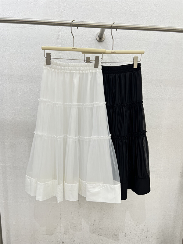[Kexin] slim and simple chiffon skirt 6171\lsl