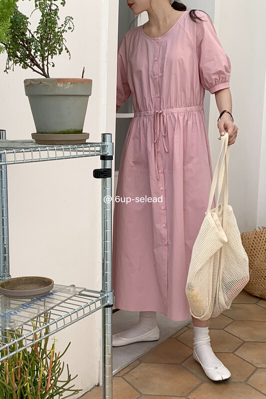 [6-up] temperament lady waist dress 68210# XJ