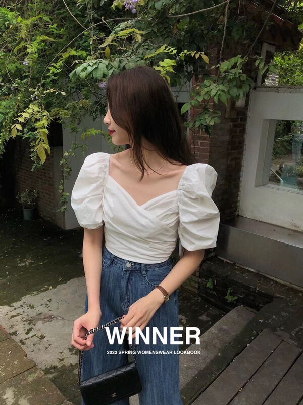 New in early summer! [winner] simple, small, fresh and thin shirt 9010# ll