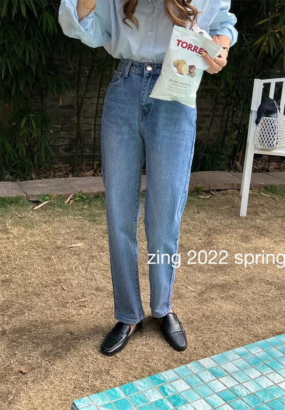 New year in early spring! [zingstyle] SLIM STRAIGHT comfortable jeans k805# L