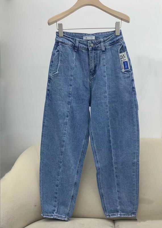 Original price 120.56! [1980] niche pocket design Harlan comfortable jeans 80132# zyh
