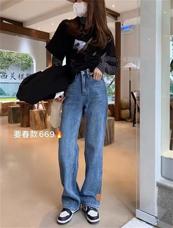 New year in early spring! [Emmy jeans] Korean version of simple and versatile jeans 669# WW