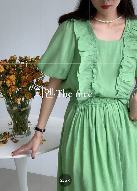 goods in stock! New in early summer! [the nice] gentle and simple little shirt with fungus edge a9162# hjy