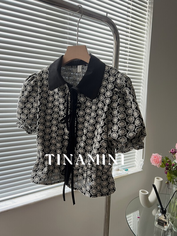[Tina Mini] fashionable slim temperament small shirt 0179# hjy