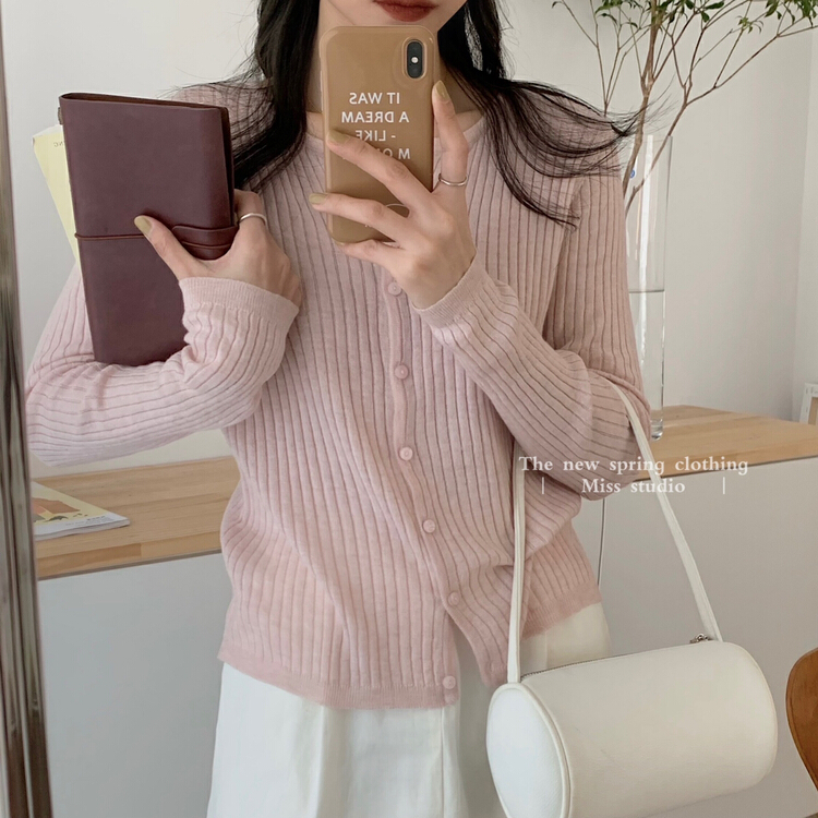 New year in early spring! [miss miss miss home] Korean version simple pit stripe sweater (including 6% wool) n2030# ZSY