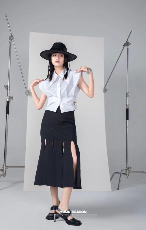 [Mumu season] slim cut skirt 2372# zxl