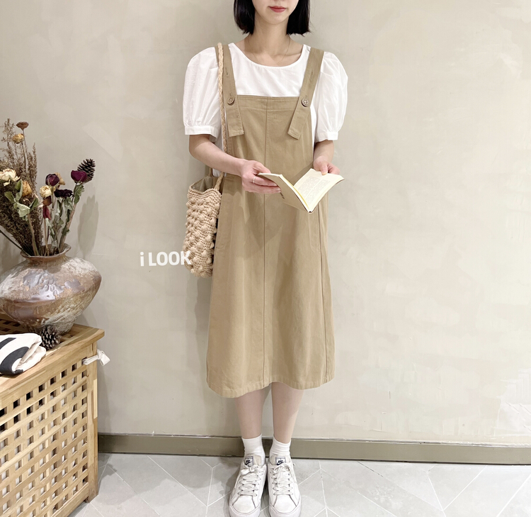 New in early summer! [I look] age reducing fashion loose strap skirt 72015# ZSY