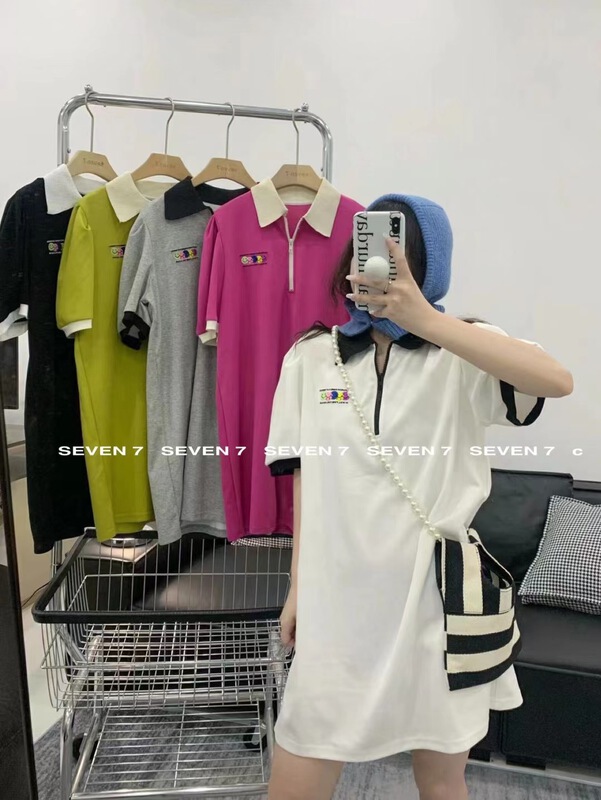 [seven 7] embroidered Korean Pullover dress 8203# WTT