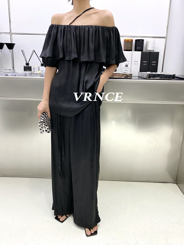 [Vince] straight tube loose wide leg trousers 5205b# XYJ