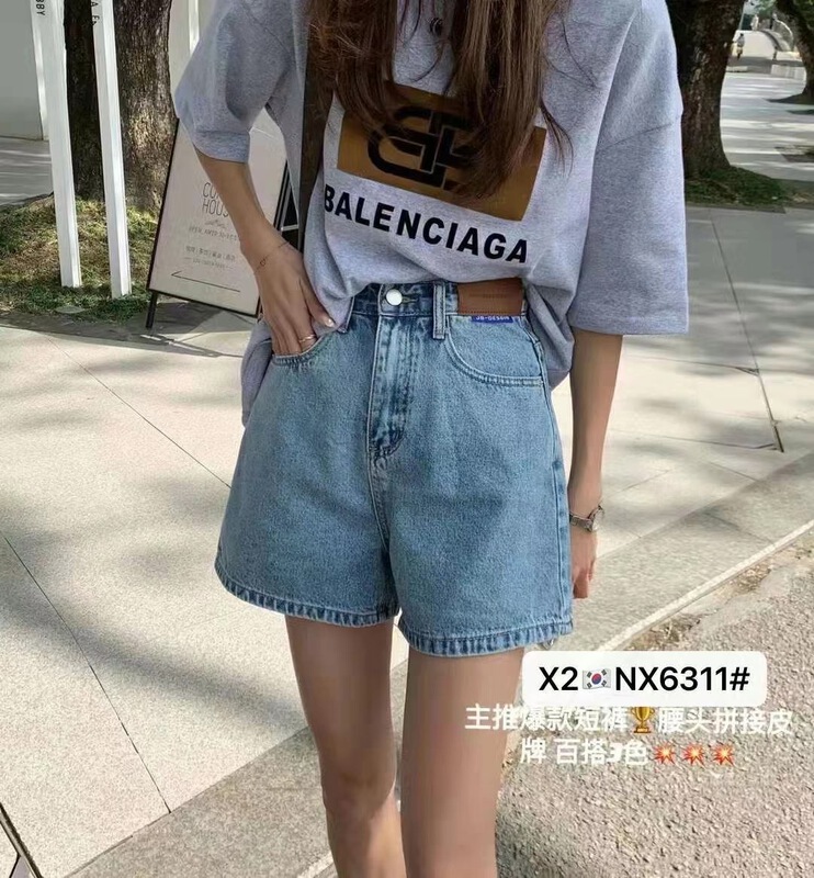 New in early summer! [x2 square] Korean versatile fashion casual denim shorts 6311# ll