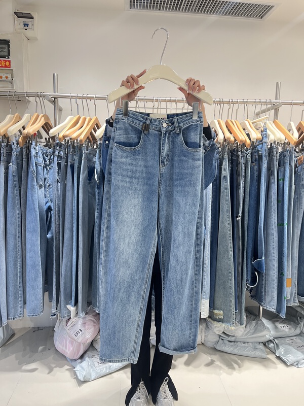 New year in early spring! [o not 1] color blocked loose Vintage Western jeans ys1-t319# LSW