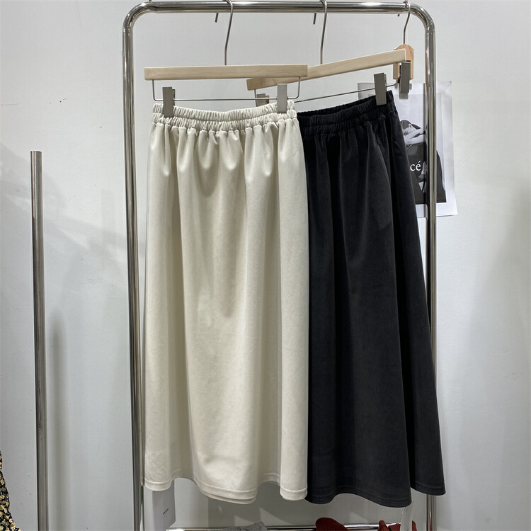 New year in early spring! [lemon tree] slim and versatile solid color skirt 66089# XYY