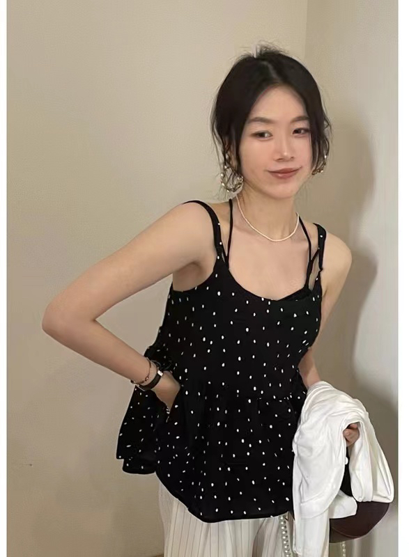 [millet +] French Chic wave point bow doll vest / sling 1058# WPL
