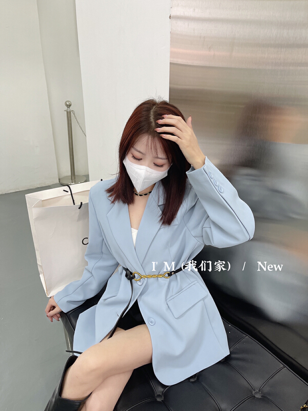 New year in early spring! [I'm] commuter style personalized versatile fashion suit (with belt) 8897# cqw