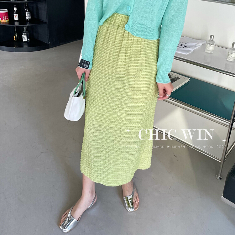 goods in stock! New year in early spring! [chic win] Korean fashion temperament skirt 7105# CSX