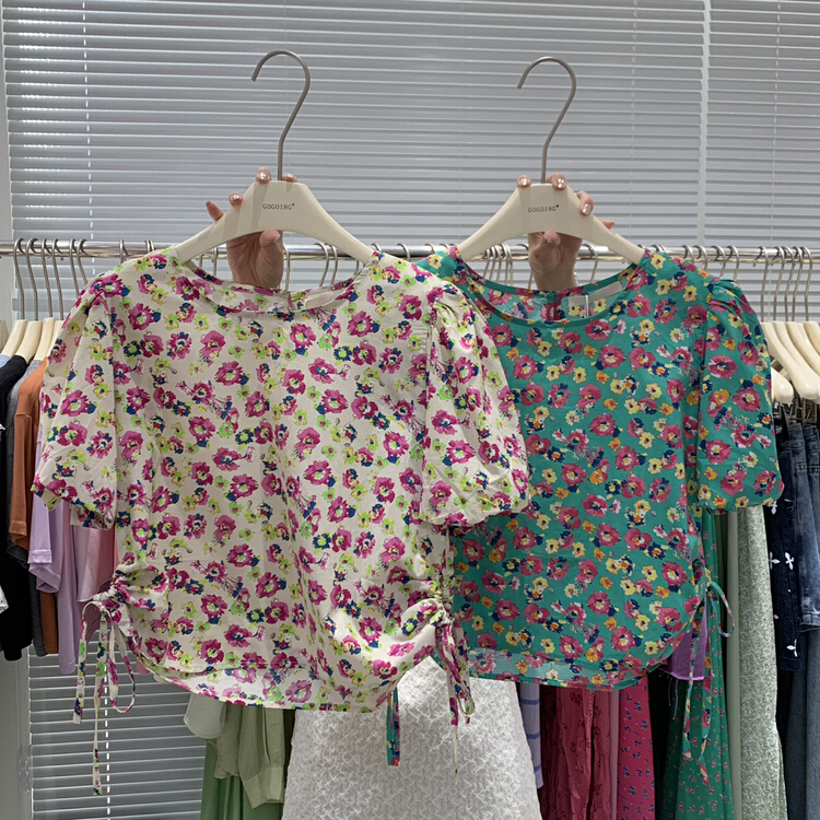 [going] fragmentary flower age reducing gentle blouse 9557# lwy