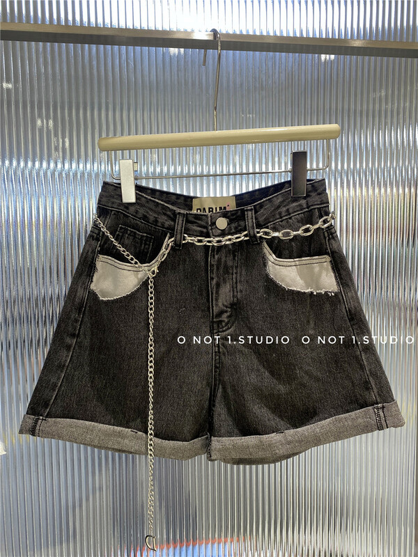 [o not 1] fashion design western style denim shorts (with waist rope) w456# LSW