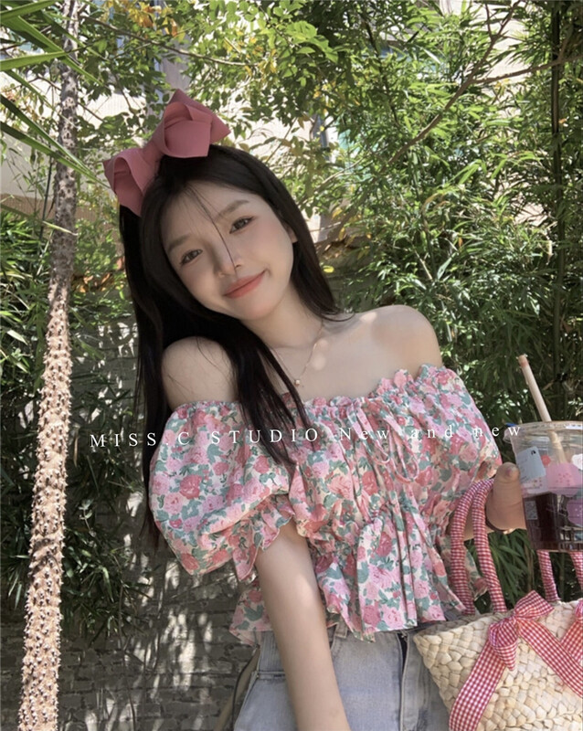 In early summer! [miss.c studio] French romantic short shirt 2088\zxx