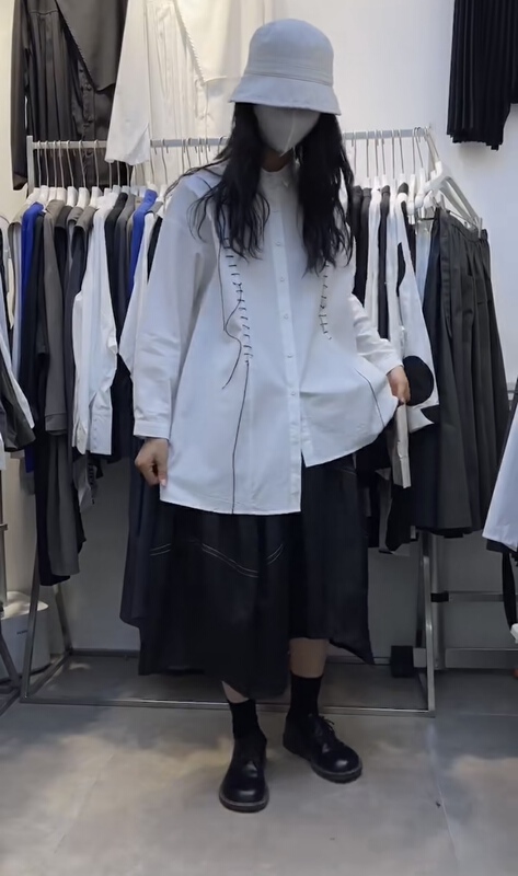 New year in early spring! [three and two] Mingxian fashion Korean shirt 99038# L
