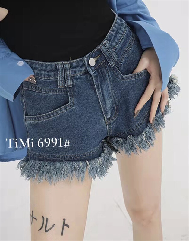 New in early summer! [TIMI] fashion retro, age reducing and thin denim shorts 6991# LSW