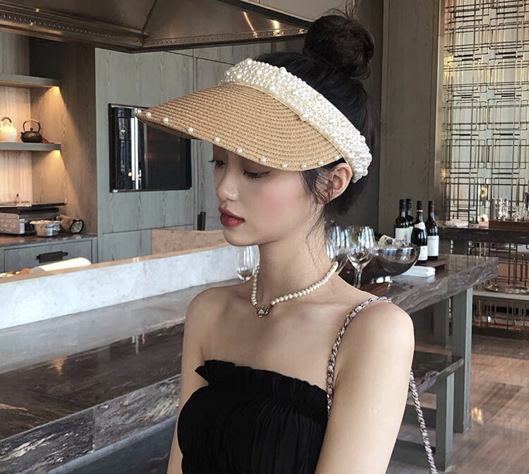 [aesthetic hat industry] heavy industry pearl sunshade hat 3076# LSL