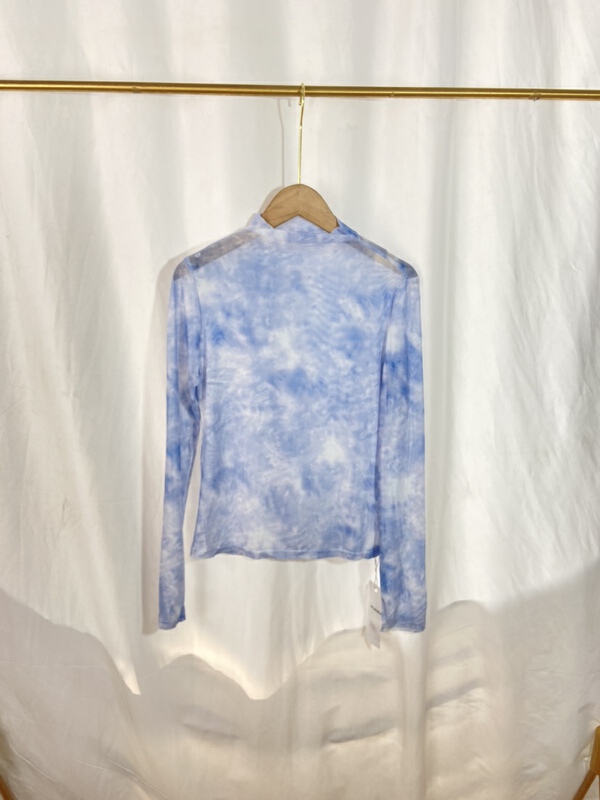 New in early summer! [yspy store] color blocking trend retro fashion bottoming shirt 892# Cl