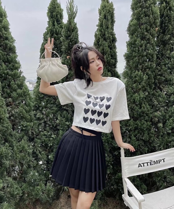 goods in stock! New year in early spring! [Dore] waistless pleated solid skirt 1108# zxx