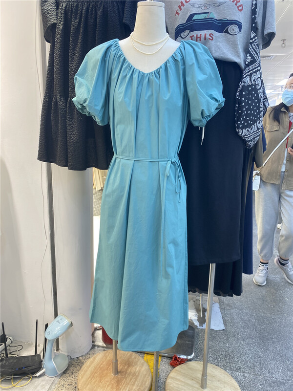 [winner] V-neck lady dress (with belt) 8069# ll