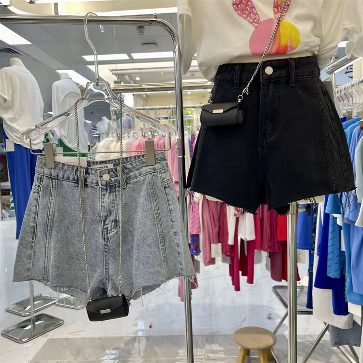[HS Korea custom] casual trend denim shorts (with bag) 9908# hjy