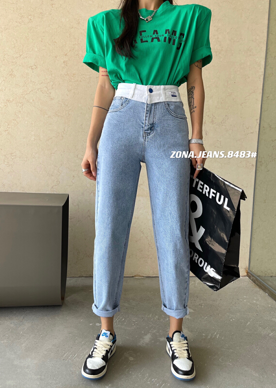 New year in early spring! [zona] straight versatile skinny jeans 8483# ozq