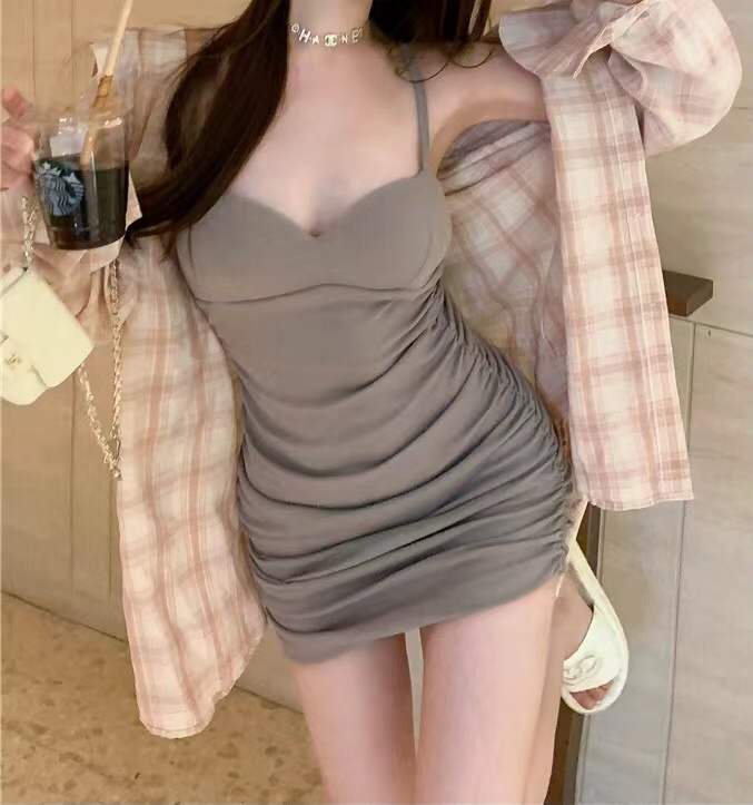 New year in early spring! Wrinkled dress