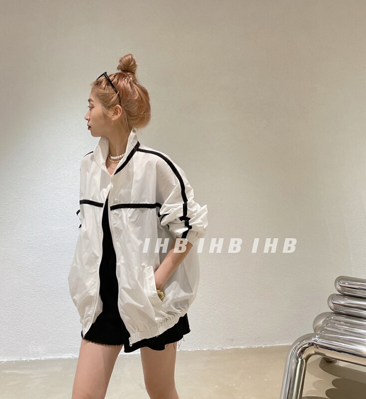 goods in stock! New in early summer! [I style] simple design long sleeve sunscreen shirt 5189# ozq
