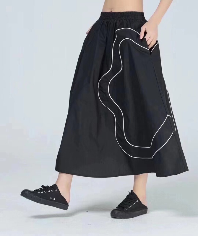 [size] Korean style elastic waist skirt 65519# LSW