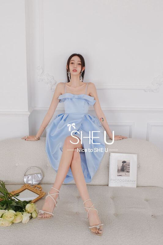 New year in early spring! [she u] advanced Strapless suspender bud dress c88602# cqw