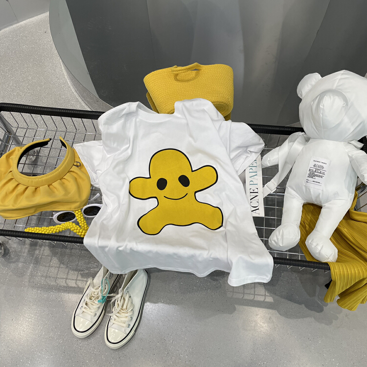 Original price 88.99! New in early summer! [bobo1972] casual personalized cartoon printed short sleeve T-shirt ay229307# ozq