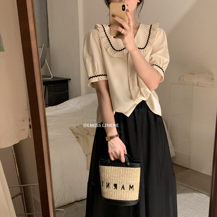 [Imiss] versatile casual comfortable blouse cx10083# LSW