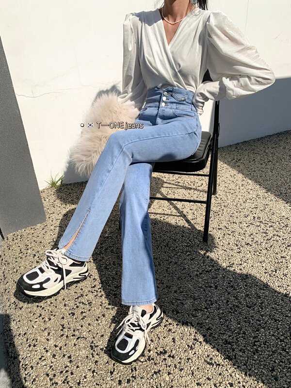 goods in stock! New year in early spring! [t one] Korean style slim jeans 6618# LSL