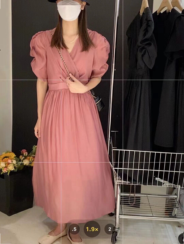 [Zoe Zoe] temperament little woman V-neck Tiansi dress c638# L