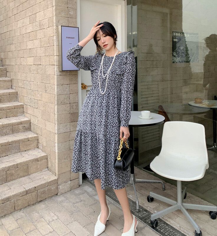 New year in early spring! [Hanna Hanna] temperament versatile knee length dress 5210# XJ