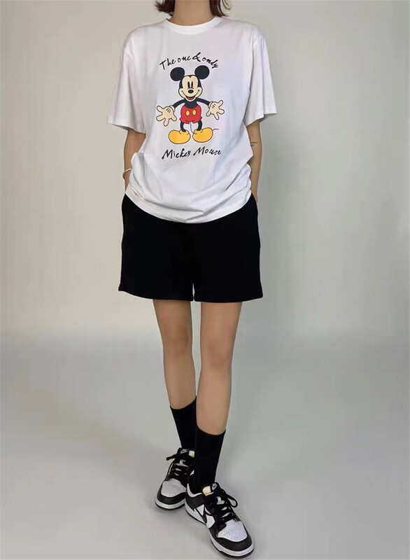 goods in stock! [after 18] Korean version front and back Mickey Casual Short Sleeve T-shirt b226# ZSY