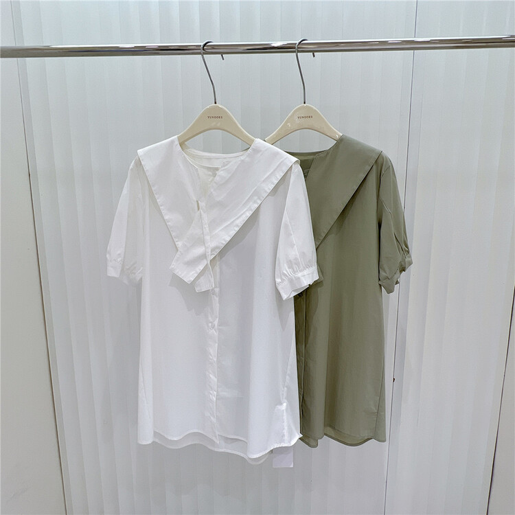 [yunooes] simple basic versatile shirt 8016-2# XYJ