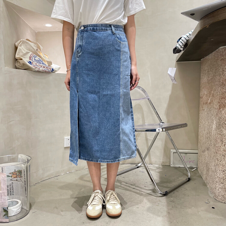New year in early spring! [hey & Momo] split stitched slim skirt 68058# ll