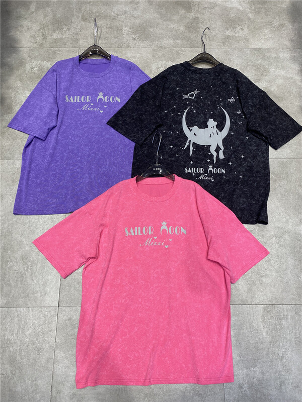 [didi] beautiful girl silhouette print short sleeve T-shirt 5153# ozq